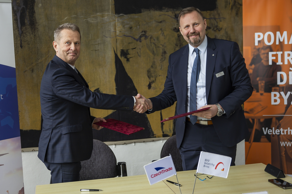 CzechTrade podepsal memorandum o vzájemné spolupráci s Veletrhy Brno