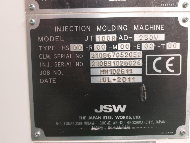 Prodám: Vstřikolis JT100RAD-230V JSW